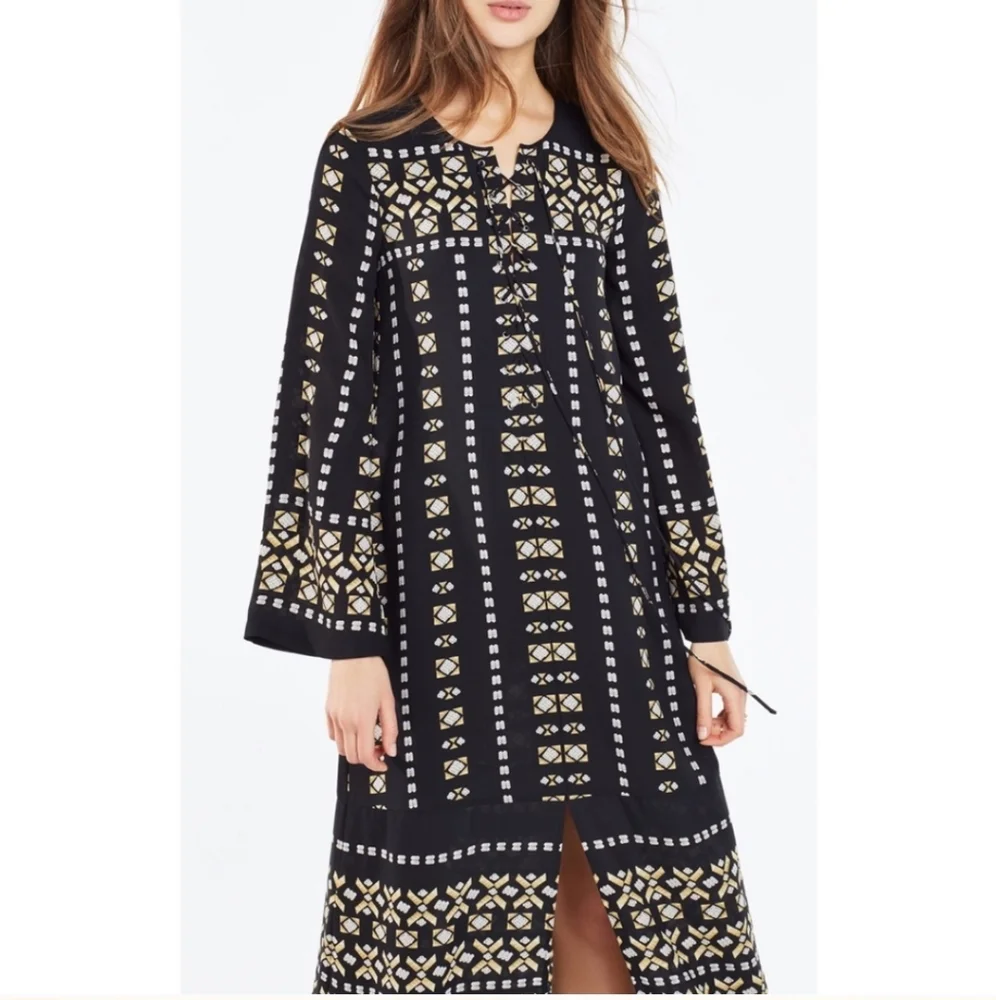 RARE BCBG MaxAzria Lianna Kaftan Maxi Dress XS - Picture 3 of 12